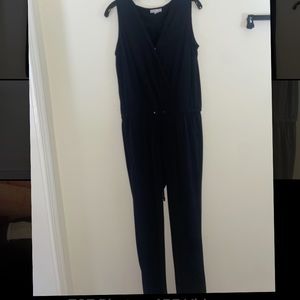 New York company black jumper with tie waist